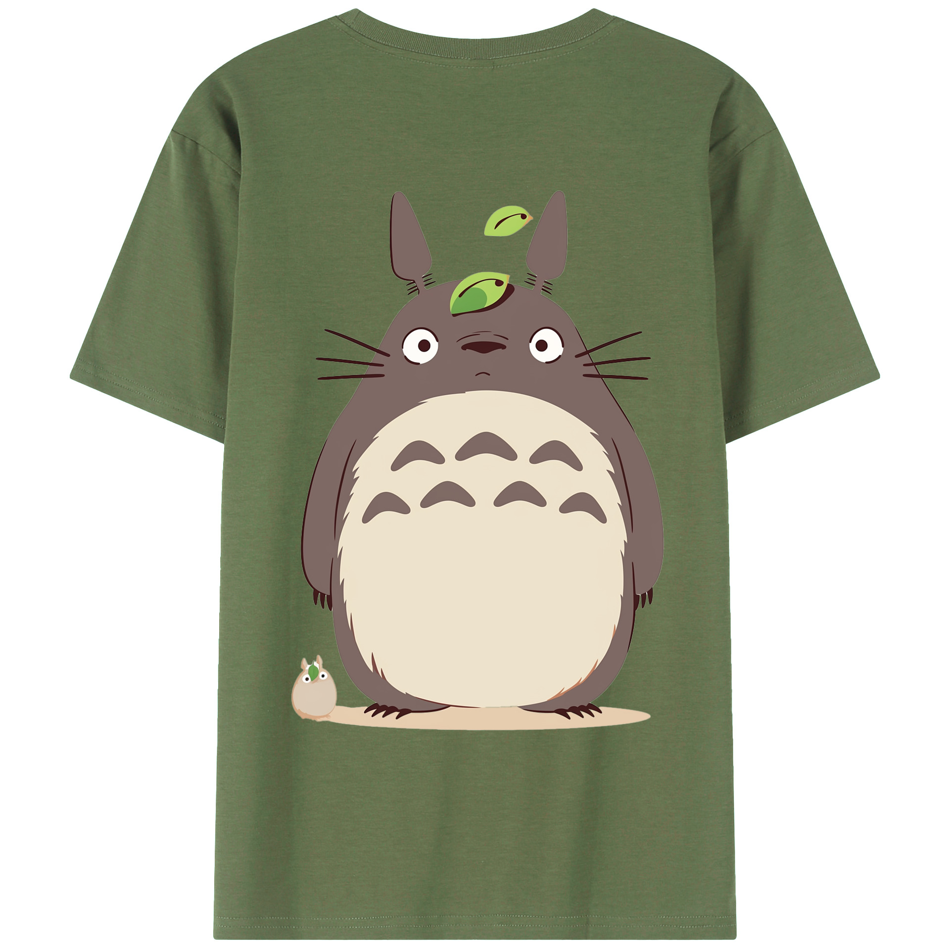 （画像用） となりのトトロ 草壁メイ 草壁サツキ My Neighbor Totoro Satsuki Kusakabe Mei Kusakabe 綿100％ メンズ半袖Tシャツ（バックプリント） 通気性